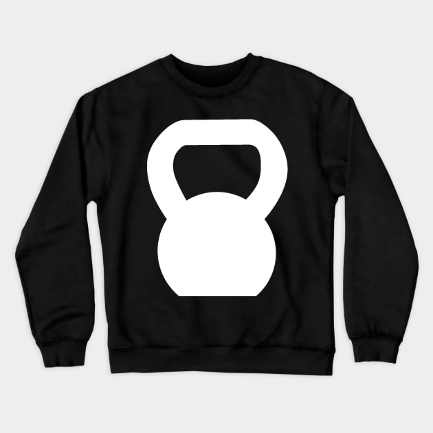 Kettlebell WOD White Large Crewneck Sweatshirt by ZSBakerStreet